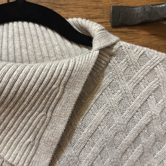 Lands' End Women’s Cream Cowl Neck Sweater Size XL Tall - Picture 2 of 5